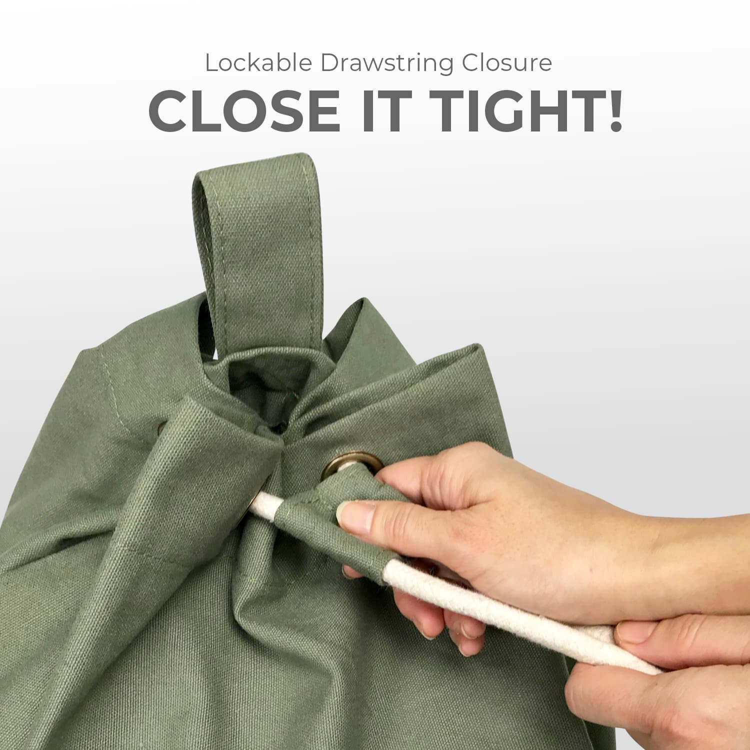 LaundryBag-Green-Drawstring