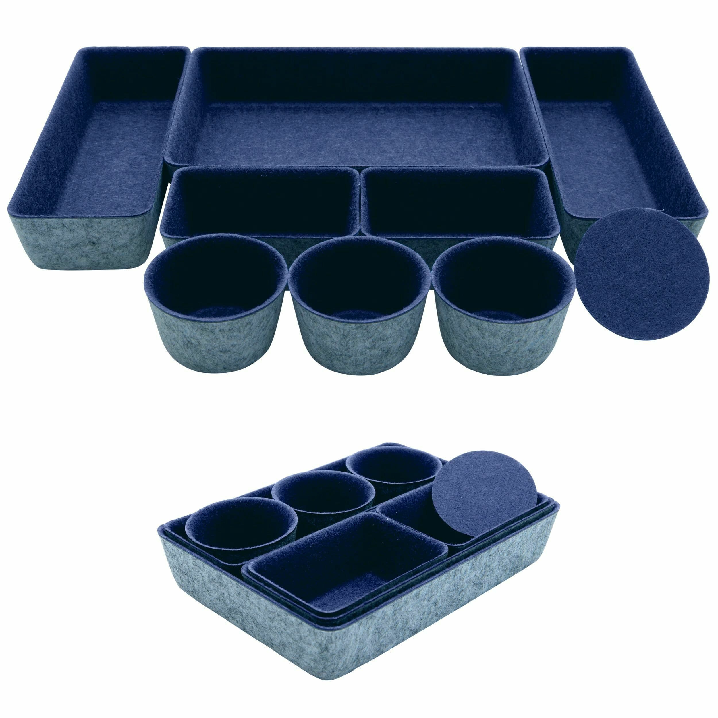 Felt Drawer Organizer Bins, Pack of 9