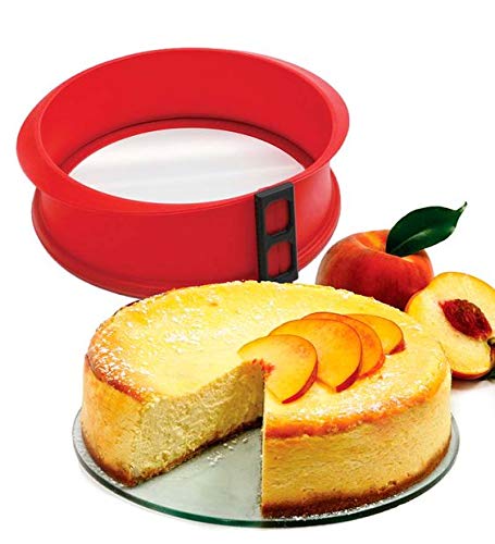 Silicone Springform Pan With Glass Base Cheesecake Mold Tool Convenient And  Detachable Baking Silicone Cake Mold (Random Color) - AliExpress