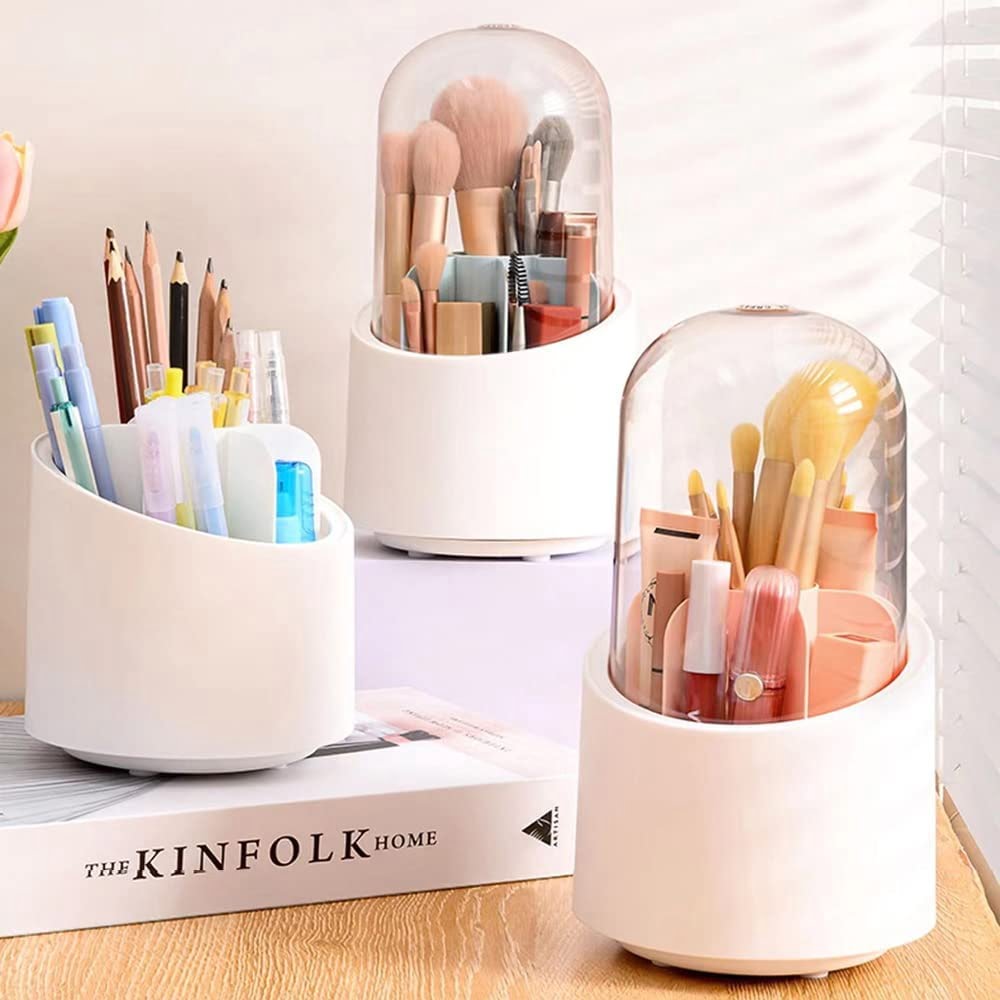 Desk Pen Pencil Holder 4 Slots 360-Degree Rotating Brazil