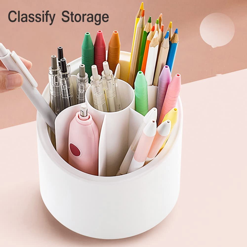 360 Degree Rotation Pen Holder Pencil Holder For Desk Desk - Temu