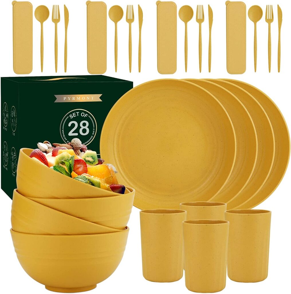 Wheat Straw Dinnerware Sets Teeo Creations USA