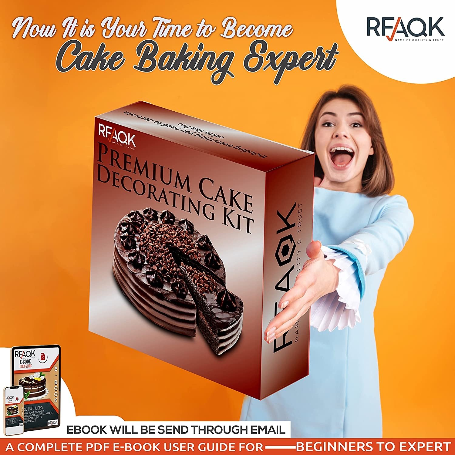 LotFancy 469 Pcs Cake Decorating Kit, Baking Supplies with Rotating  Turntable